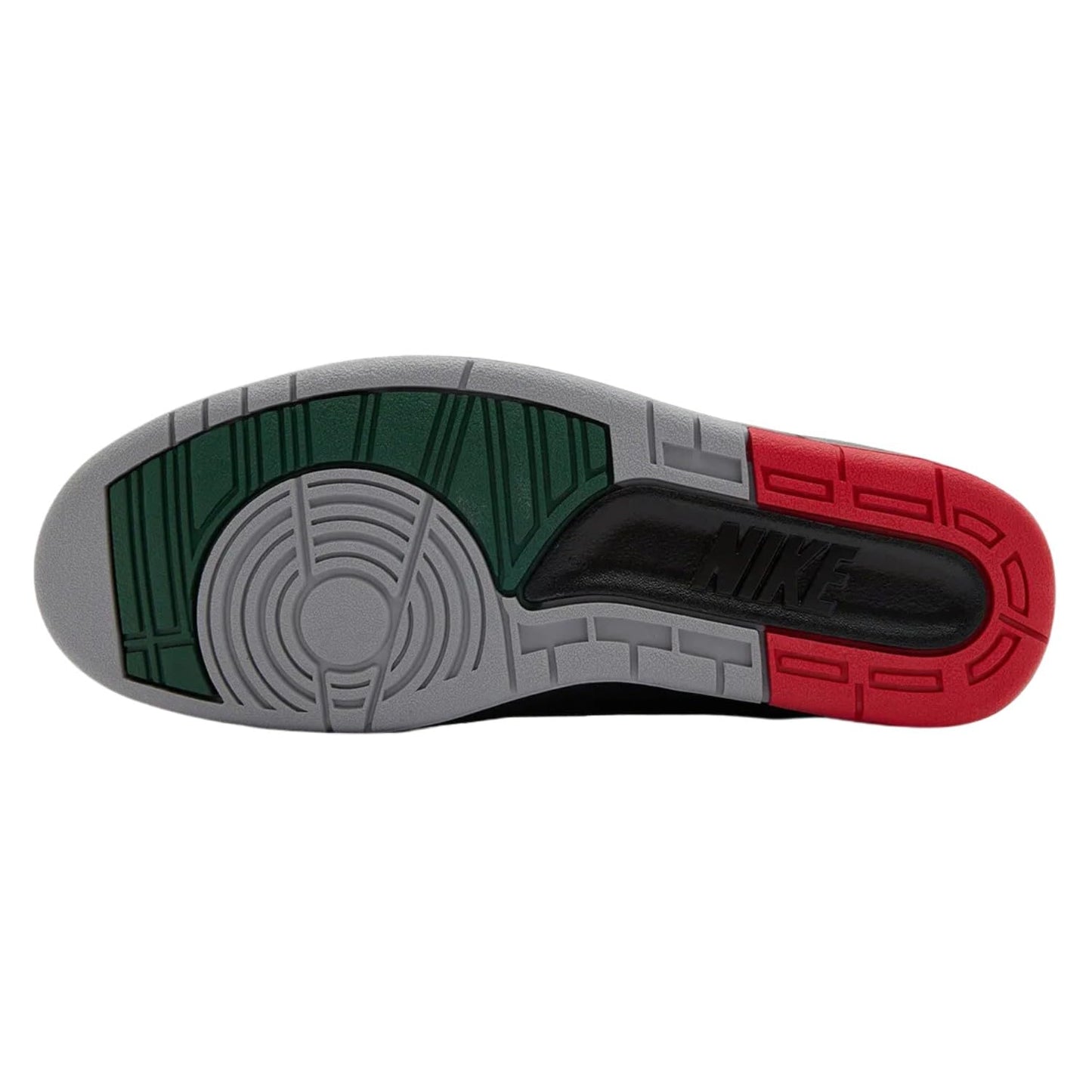 Nike Unisex-Adult 2 Retro Low Black/Fir/Cement Grey/Fire Red