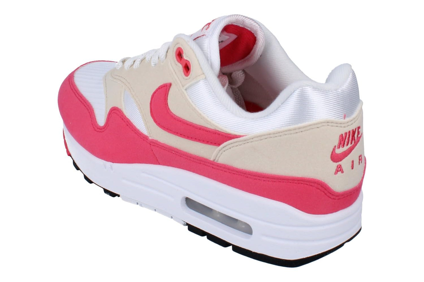 Nike Women's Air Max 1 Shoes White Aster Pink Lt Orewood Brn Black
