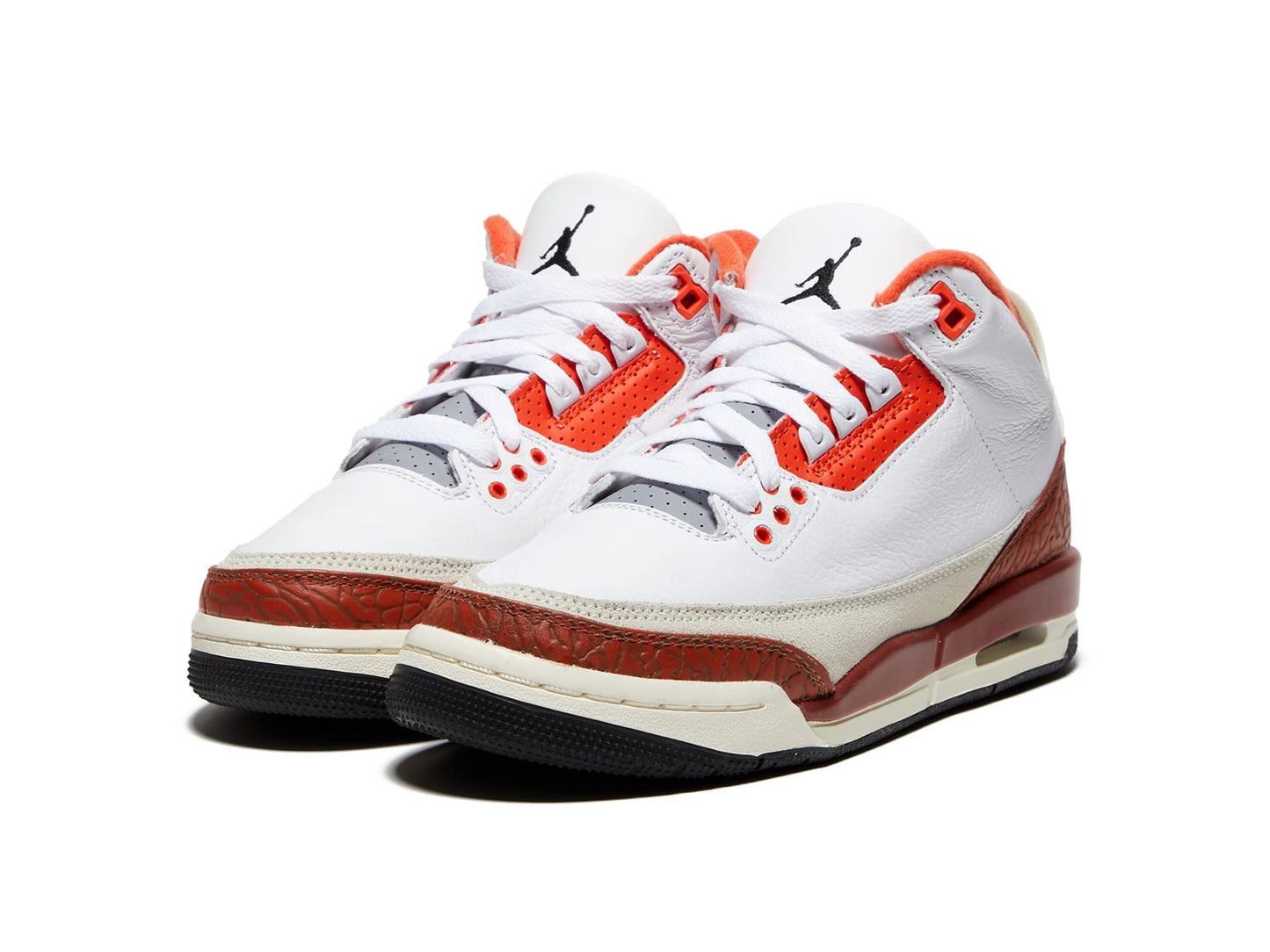 Jordan Boy's Air 3 Retro SE White/Black/Mars Stone/Team Orange