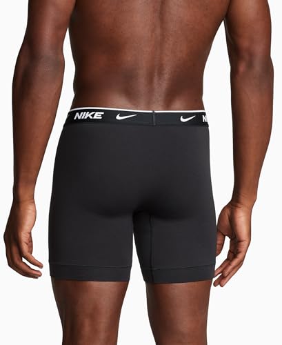 Nike mens Essential Cotton Stretch W/Fly Boxer Brief Underwear (3-pack)