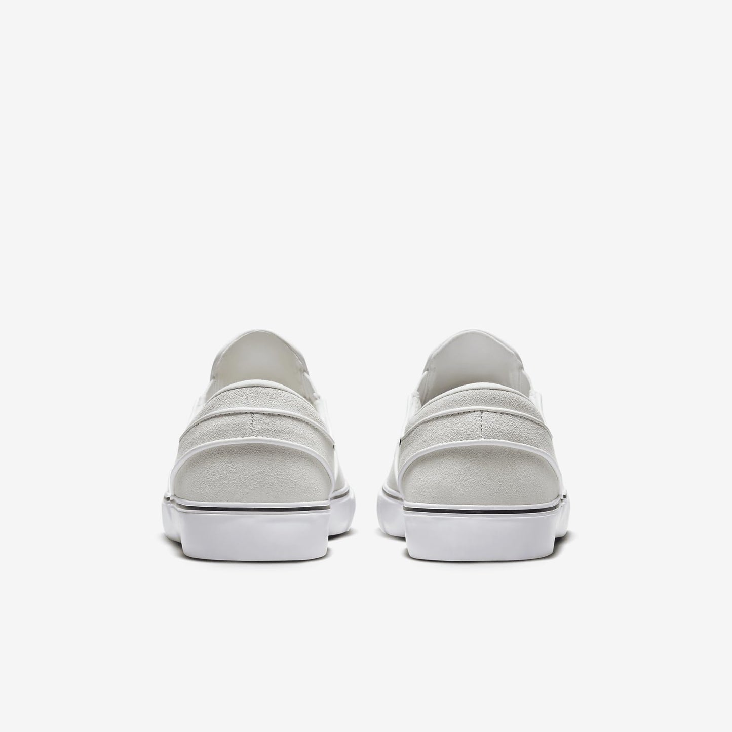 Nike SB Janoski+ Slip Skate Shoes (FN5893-100, Summit White/Summit White/White/Black)