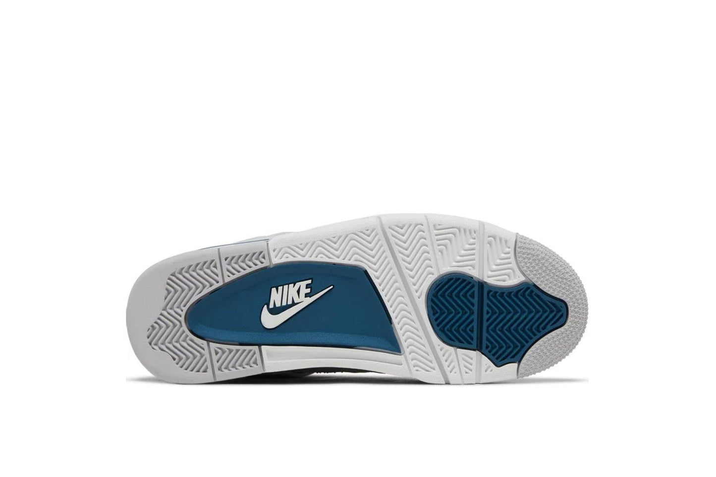 Nike Jordan 4 Retro Mens Shoes Off White/Military Blue-neutral Grey