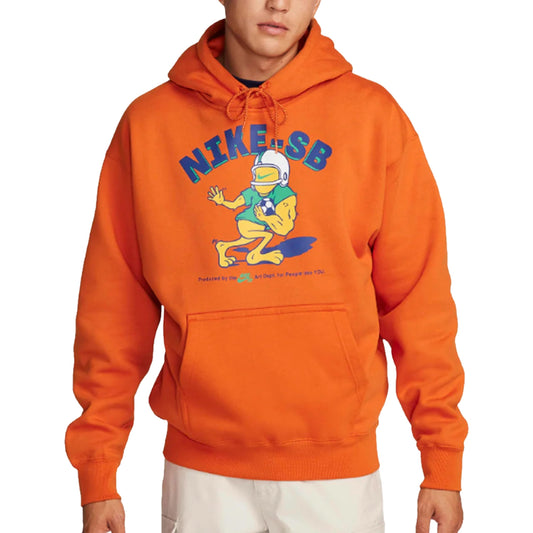 Nike SB Fleece Pullover Skate Hoodie Adult Unisex (US, Alpha, Small, Regular, Regular, Campfire Orange)