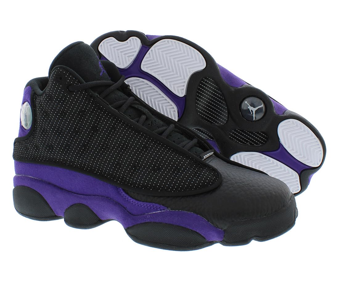 Jordan Girl's Air Jordan 13 Retro Black/Court Purple/White