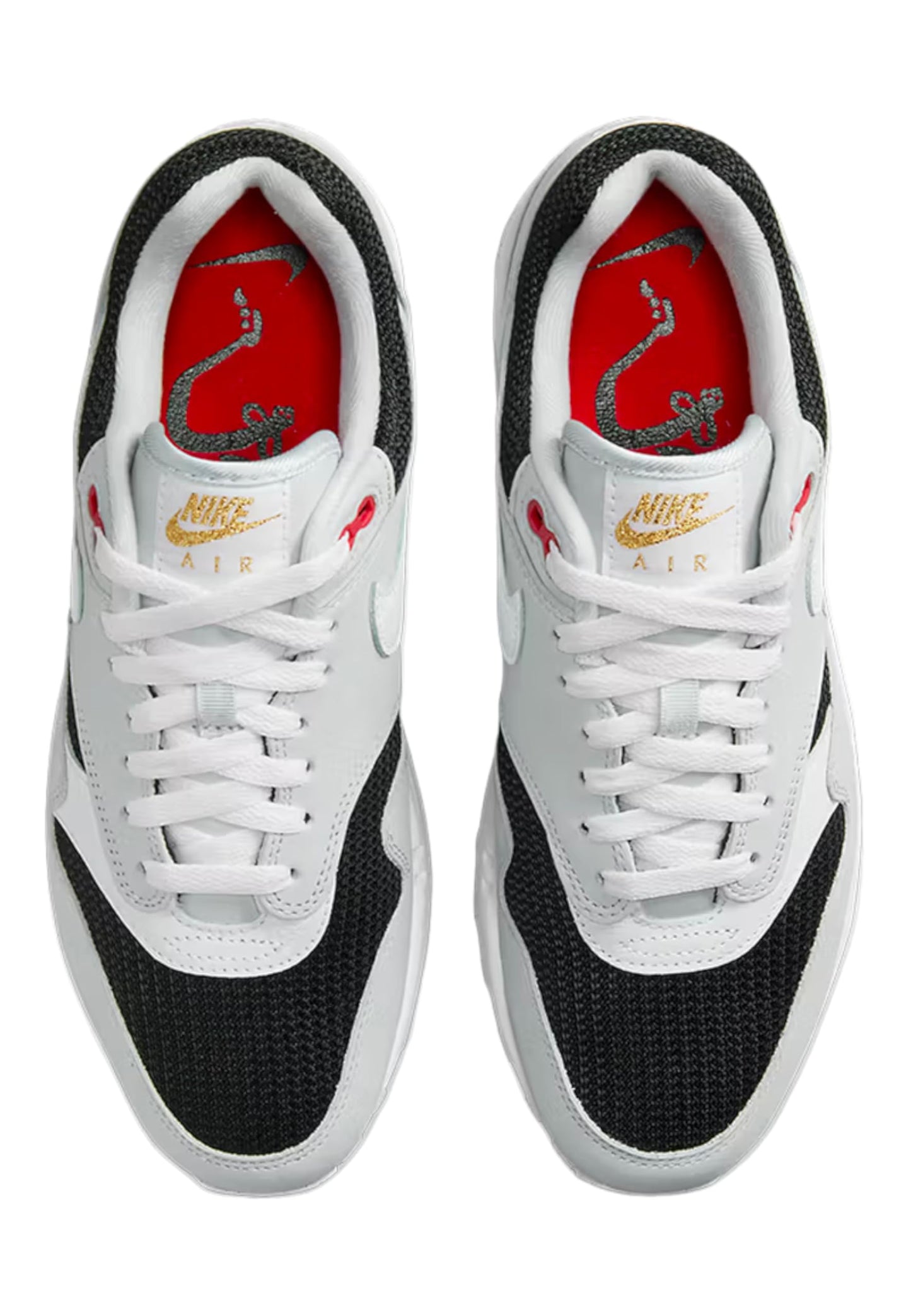 Air Max 1 PRM Nike - White, Black, Sport Red