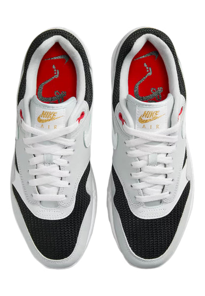 Air Max 1 PRM Nike - White, Black, Sport Red