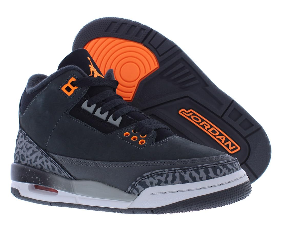 Retro Jordan 3 GS - Night Stadium, Total Orange, Black by Nike