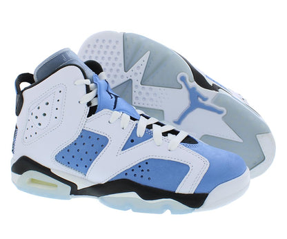 Jordan Girl's Air VI Retro Low Shoe (Big Kid) Blue,black and White