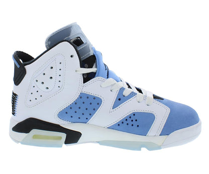 Jordan Girl's Air VI Retro Low Shoe (Big Kid) Blue,black and White