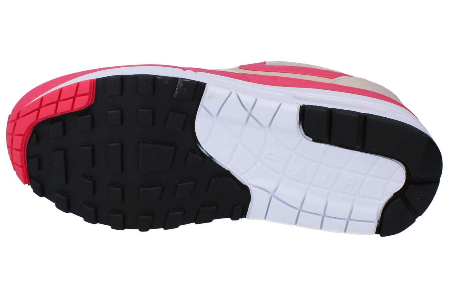 Nike Women's Air Max 1 Shoes White Aster Pink Lt Orewood Brn Black