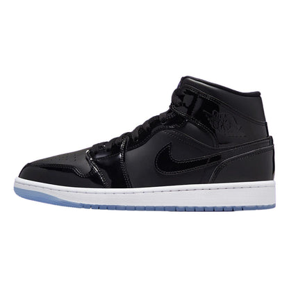 Nike Men's Air Jordan 1 Mid SE Sneaker Black/Dark Concord-white