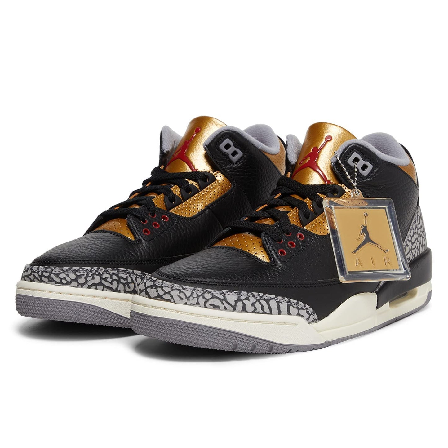 Jordan Womens WMNS Air Jordan 3 CK9246 067 Black Cement Gold Black, Brown