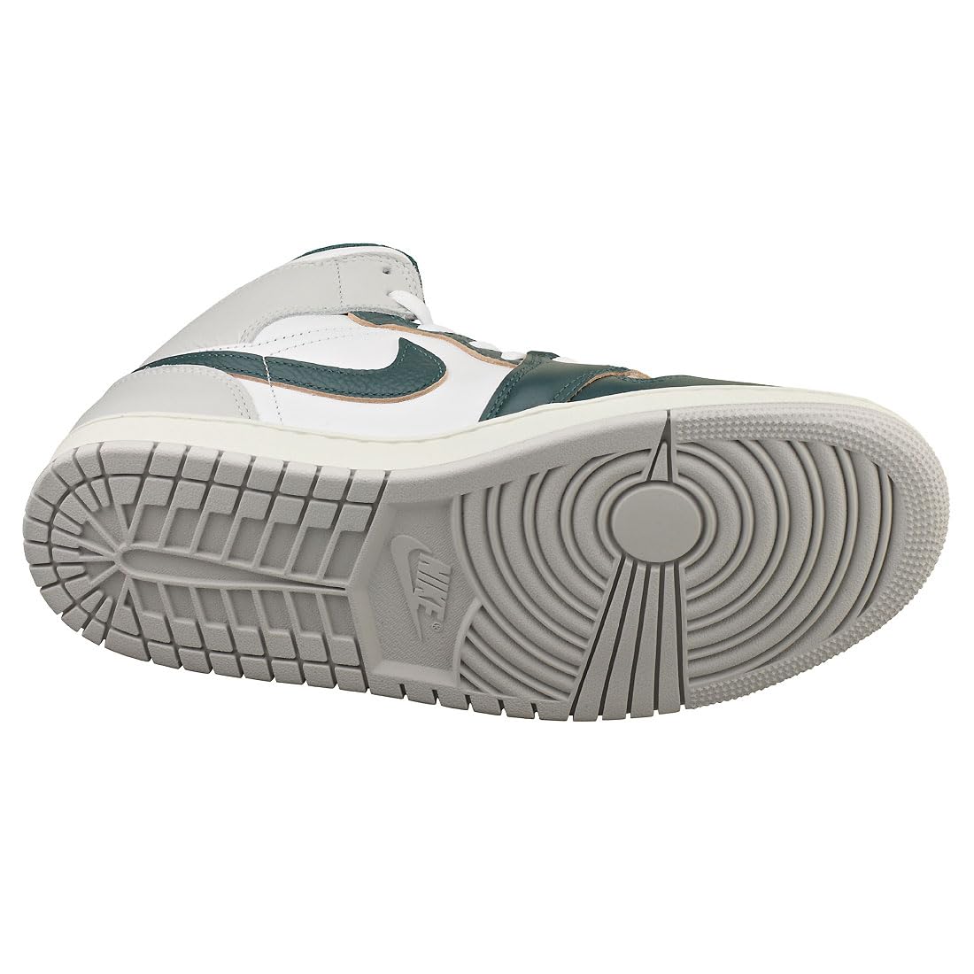 Jordan Men's 1 Mid SE White/Oxidized Green-Sail (FQ7720 103) - 11.5