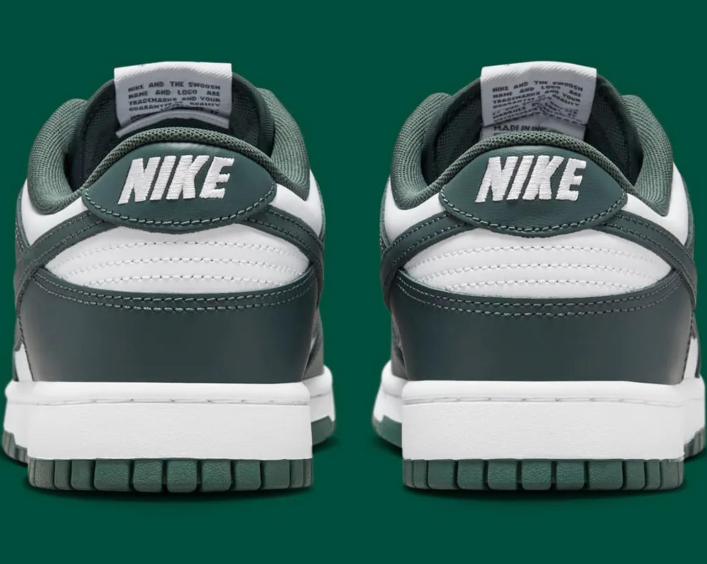 Nike Men's Dunk Low Retro White/White/Vintage Green