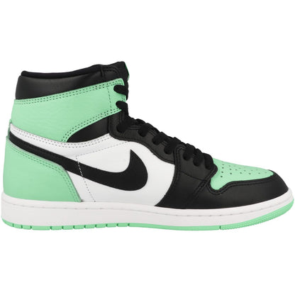 Nike Men's Air Jordan 1 Retro High OG Sneaker White/Black/Green Glow