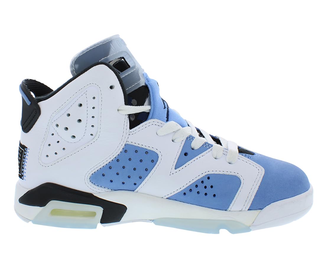 Jordan Girl's Air VI Retro Low Shoe (Big Kid) Blue,black and White