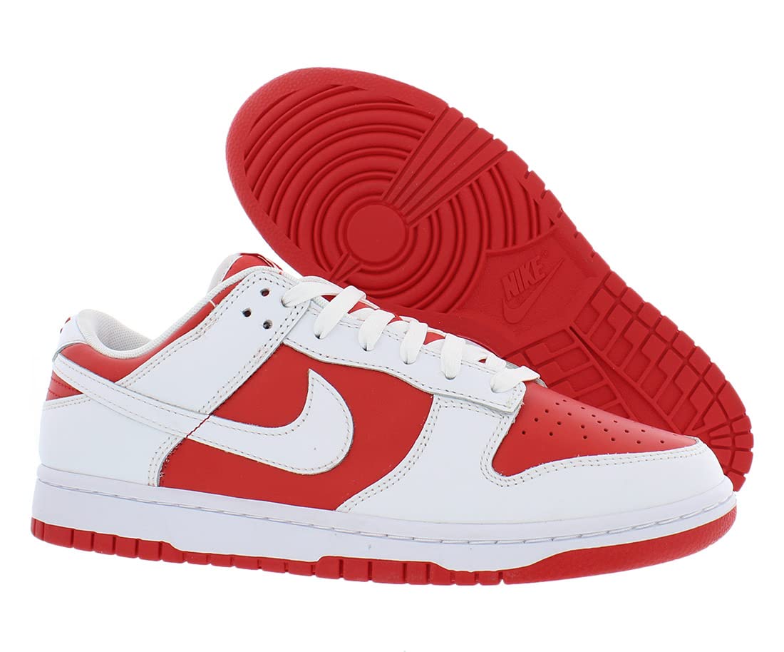 Nike Men's Dunk Low Sneaker Championship Red/White