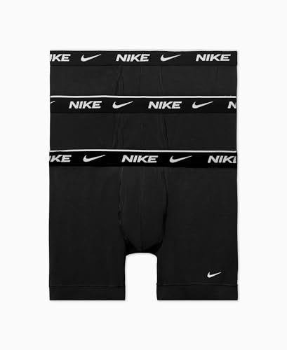Nike mens Essential Cotton Stretch W/Fly Boxer Brief Underwear (3-pack)