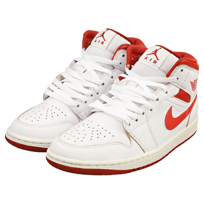 Nike Men's Air Jordan 1 Mid SE Sneaker White Lobster Dune Red Sail 160