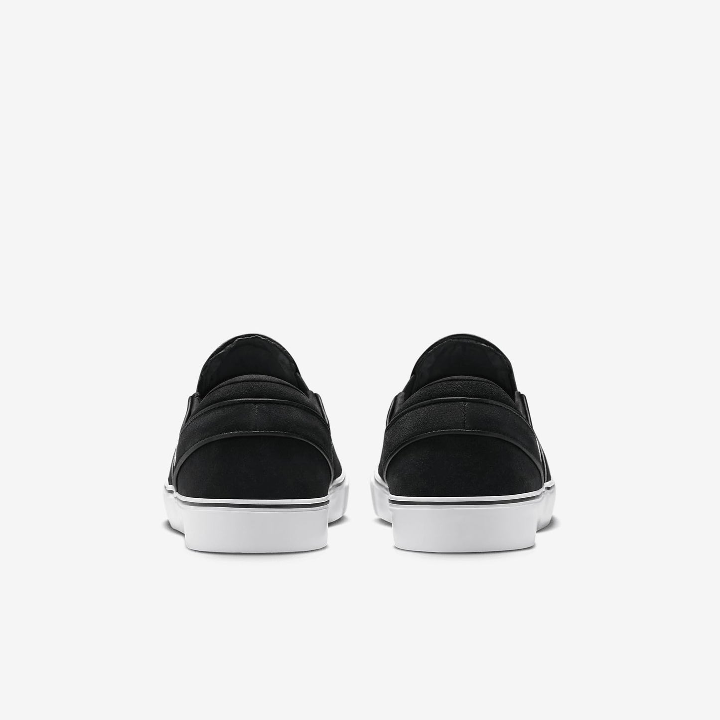 Nike SB Janoski+ Slip Skate Shoes (FN5893-001, Black/Black/Black/White)