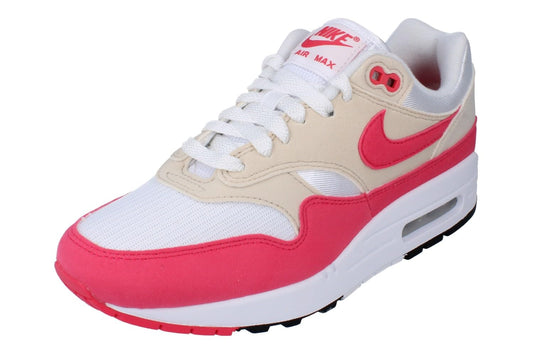 Nike Women's Air Max 1 Shoes White Aster Pink Lt Orewood Brn Black