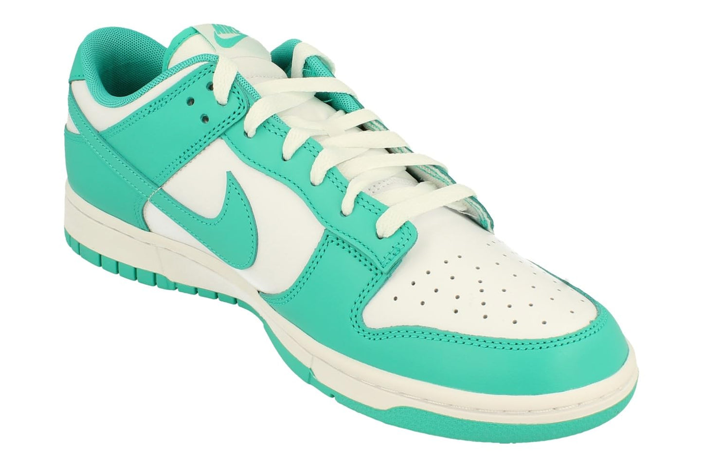 Nike Mens Dunk Low Retro White Turquoise