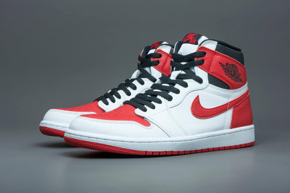 Nike Men's Air Jordan 1 Retro High OG Sneaker White University Red Black