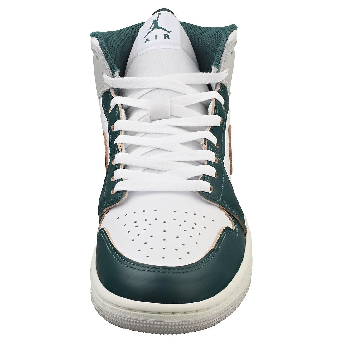 Jordan Men's 1 Mid SE White/Oxidized Green-Sail (FQ7720 103) - 11.5