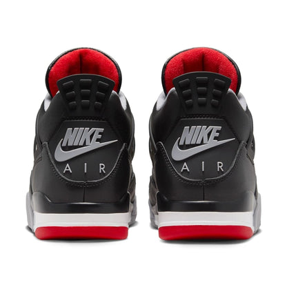 Nike Boys' Jordan 4 Retro Shoes Black/Fire Red-cement Grey
