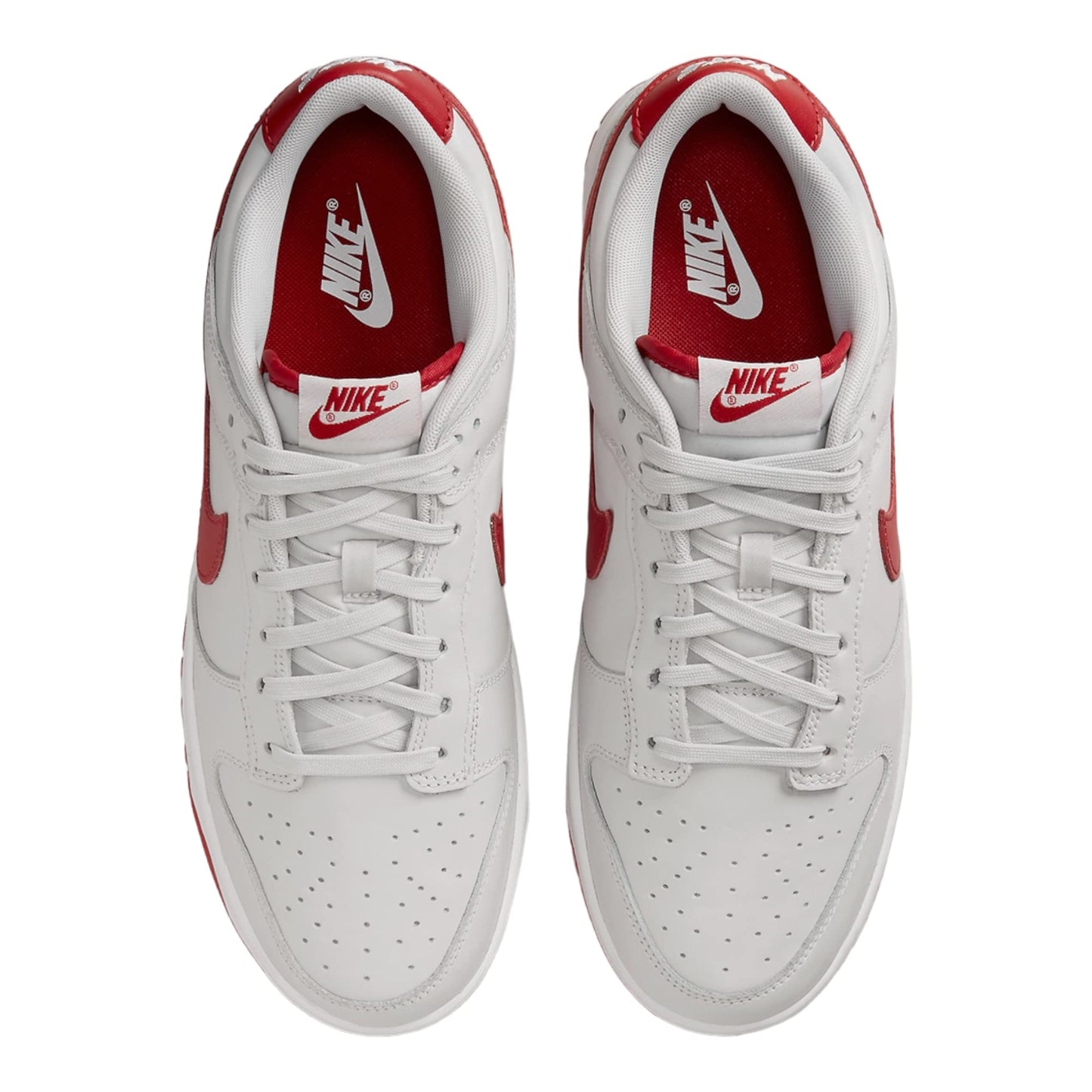 Nike Men's Dunk Low Sneaker Grey/Varsity Red/White