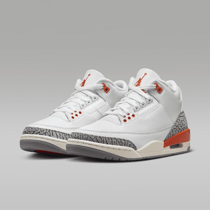 Air Jordan 3 Retro Women's Shoes (CK9246-121, White/Sail/Cement Grey/Cosmic Clay)