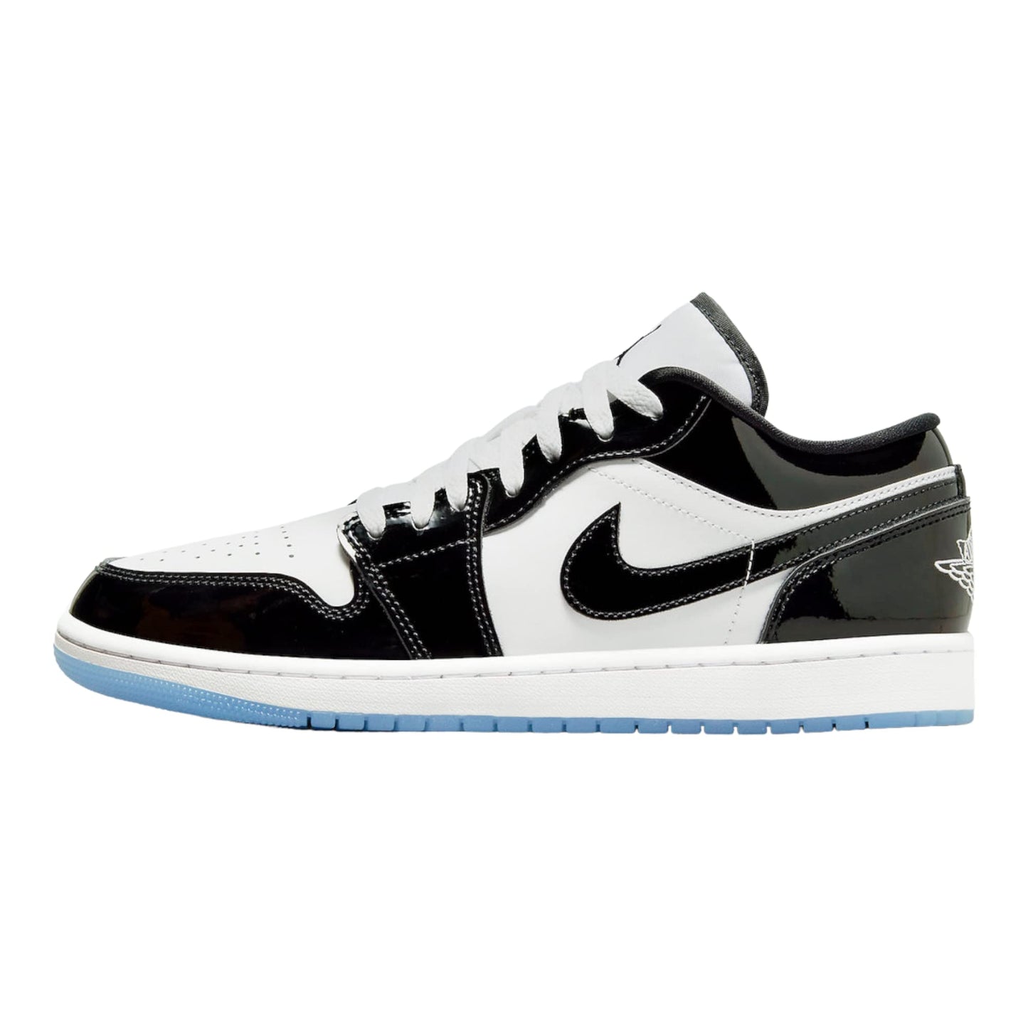 Jordan Youth Air 1 Low SE GS DV1333 100 Concord - Size 7Y White/Black, 7 Big Kid