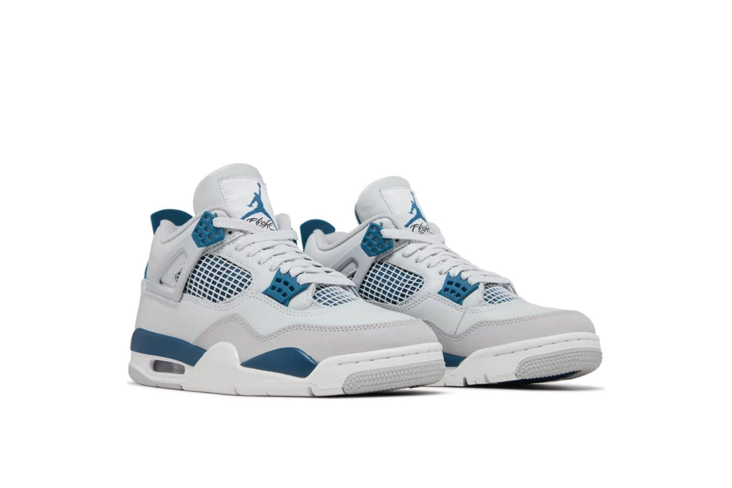Nike Jordan 4 Retro Mens Shoes Off White/Military Blue-neutral Grey