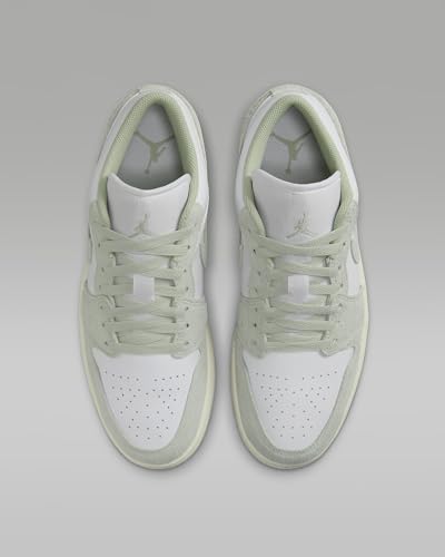 Nike Men's Air Jordan 1 Low SE Sneaker White/Seafoam/Sail