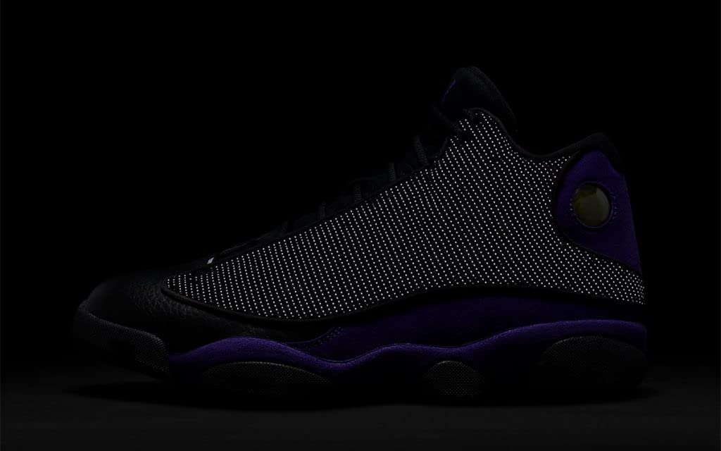 Nike Men's Air Jordan 13 Retro Sneaker Black/White-court Purple