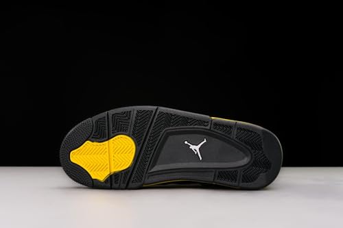 Nike Jordan 4 Retro Mens Shoes Black/White-tour Yellow