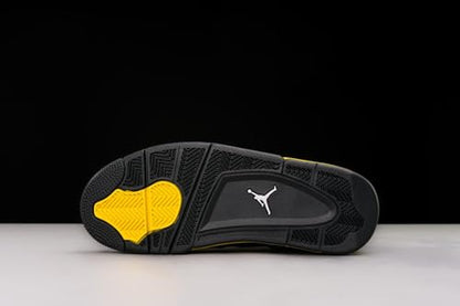 Nike Jordan 4 Retro Mens Shoes Black/White-tour Yellow