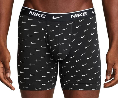 Nike mens Essential Cotton Stretch W/Fly Boxer Brief Underwear (3-pack)