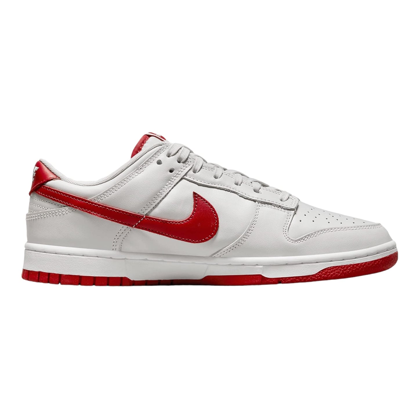 Nike Men's Dunk Low Sneaker Grey/Varsity Red/White