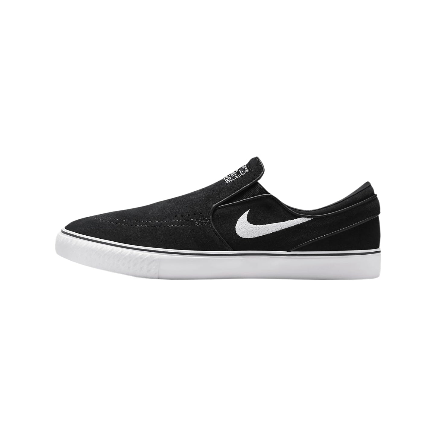 Nike SB Janoski+ Slip Skate Shoes (FN5893-001, Black/Black/Black/White)
