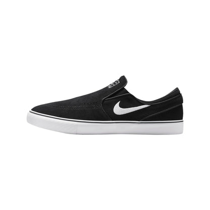 Nike SB Janoski+ Slip Skate Shoes (FN5893-001, Black/Black/Black/White)