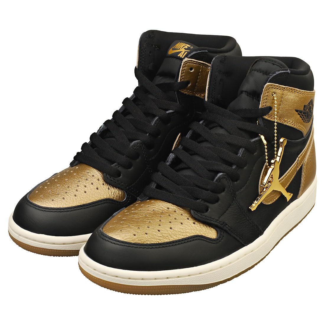 Nike Men's Air Jordan 1 Retro High OG Sneaker Black/Sail/Metallic Gold