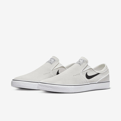 Nike SB Janoski+ Slip Skate Shoes (FN5893-100, Summit White/Summit White/White/Black)