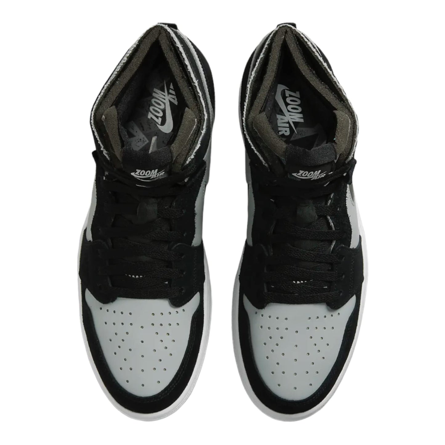 Nike Men's Air Jordan 1 Zoom CMFT 2 Sneaker Black/White-lt Smoke Grey