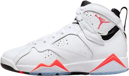 Jordan Mens Air Jordan 7 Retro White/Crimson-black