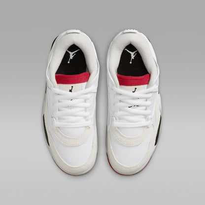 Nike Boys' Jordan 4 Retro Shoes Black/Fire Red-cement Grey