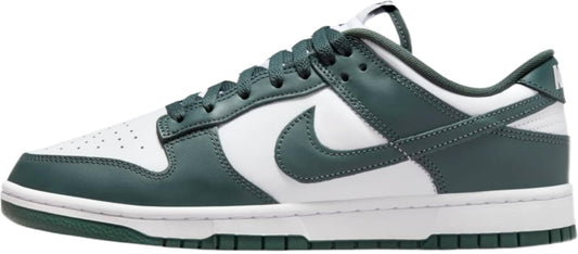 Nike Men's Dunk Low Retro White/White/Vintage Green