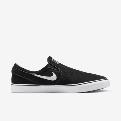 Nike SB Janoski+ Slip Skate Shoes (FN5893-001, Black/Black/Black/White)