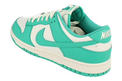 Nike Mens Dunk Low Retro White Turquoise