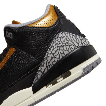 Jordan Womens WMNS Air Jordan 3 CK9246 067 Black Cement Gold Black, Brown